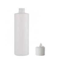 Factory Directly Sale 28/410 neck size 500ml 16Oz HDPE Plastic Turret Flip Cap Squeeze Bottle