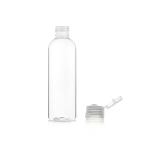 Empty 80ml pet plastic squeezable lotion bottle with flip cap