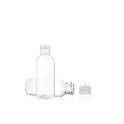 30ml pet squeeze clear/white flip cap plastic bottle