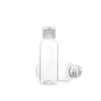 50ml 60ml 100ml flip cap empty clear plastic bottle