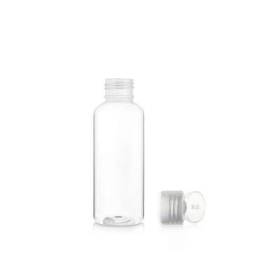 50ml clear plastic pet bottle with flip cap