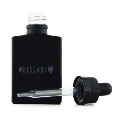 in stock 1oz square glass dropper bottle 30ml black for nail polish gel beard oil essential oil with dropper