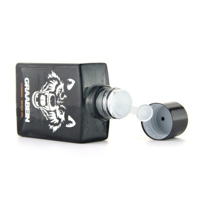 1oz customized black screen printing square dropper bottle with essential oil aluminium cap