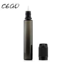 Wholesale 10ml new design  ROCKSTAR transparent black PET e cig dropper bottles with childproof cap