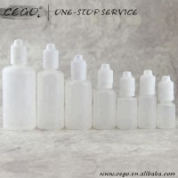 factory supply 60ml 120ml squeeze PE eliquid plastic dropper bottle with CRC cap