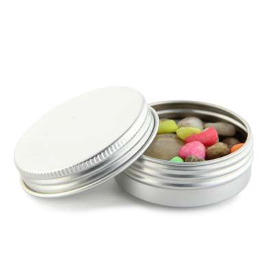 free sample aluminium 30g cosmetics jar with screw silver lid