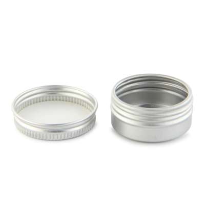 In stock 10g small aluminium candle jar with silver lid