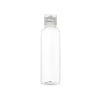 Clear pet 80ml plastic bottle with 20/410 neck finish flip cap for lotion