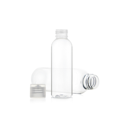 60ml 120ml pet clear bottle with white flip cap