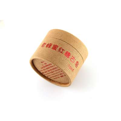 wide mouth custom cbd oil cardboard tube paper with red foil printing for candle jar